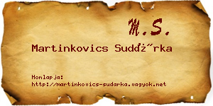 Martinkovics Sudárka névjegykártya